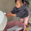 2岁闺女趁爸爸午睡好心“清洗”电脑垃圾