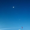 全国多地现“三星连珠”天象：金星、木星、弯月连成一条线