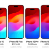 iPhone 15正面渲染图曝光 与历代苹果手机对比边框爆窄
