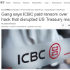 勒索软件集团称中国工商银行已就扰乱美国国债交易的黑客攻击支付赎金