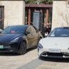 小米SU7、特斯拉同框：谁的颜值更高？