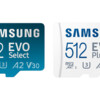 三星发布新款EVO Select和Plus microSD卡 包括1TB 型号和更快的速度