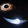 天文学家预测超大质量黑洞对一颗围绕行星的“进食时间”