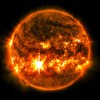 NASA太阳动力学天文台捕捉到的强烈X7.1级耀斑