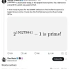 2¹³⁶²⁷⁹⁸⁴¹−1，GPU发现人类已知最大的素数 比第二大多1600万位数字