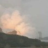 日本一火箭燃烧试验异常引发火灾