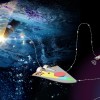 一群水下探险机器人正准备寻找外星海洋世界的生命迹象