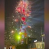 迎接2025年：828米世界第一高楼哈利法塔用中文“祝您新年快乐”