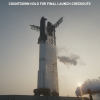 SpaceX星舰第八次测试在倒计时40秒时被叫停
