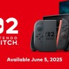 Switch 2将于2025年6月5日发售 售价449美元