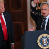英伟达CEO黄仁勋现身白宫 与特朗普会面
